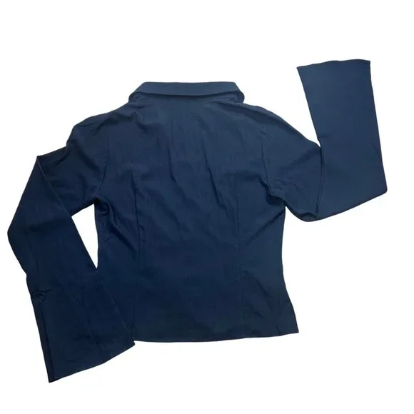 NWT Princess Polly Women’s Black Lace-Up Long Sleeve Top Size 8 - Picture 5 of 6